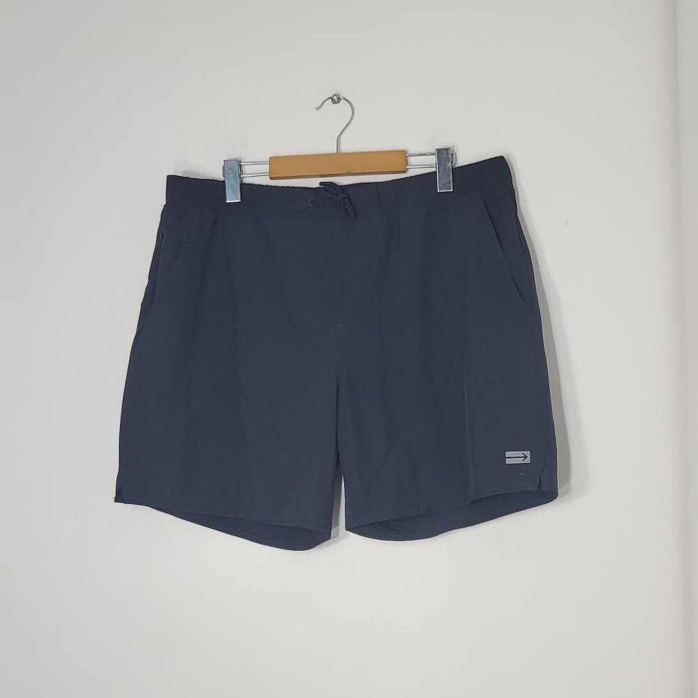 Projek Raw Men's Black Performance Zipper Pockets Casual Sports Shorts Size XXL